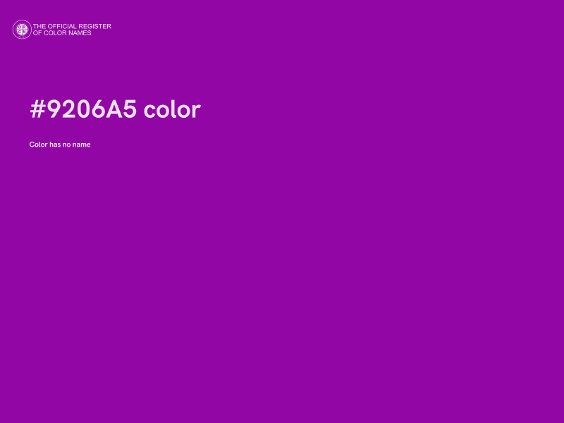 #9206A5 color image