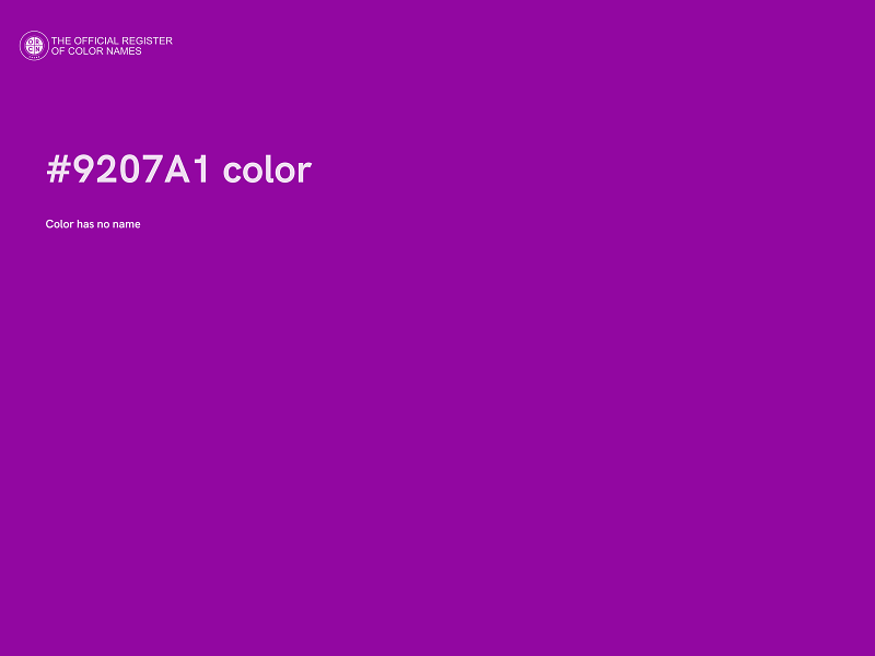 #9207A1 color image