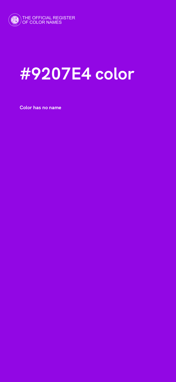 #9207E4 color image