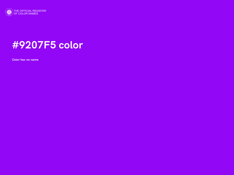 #9207F5 color image