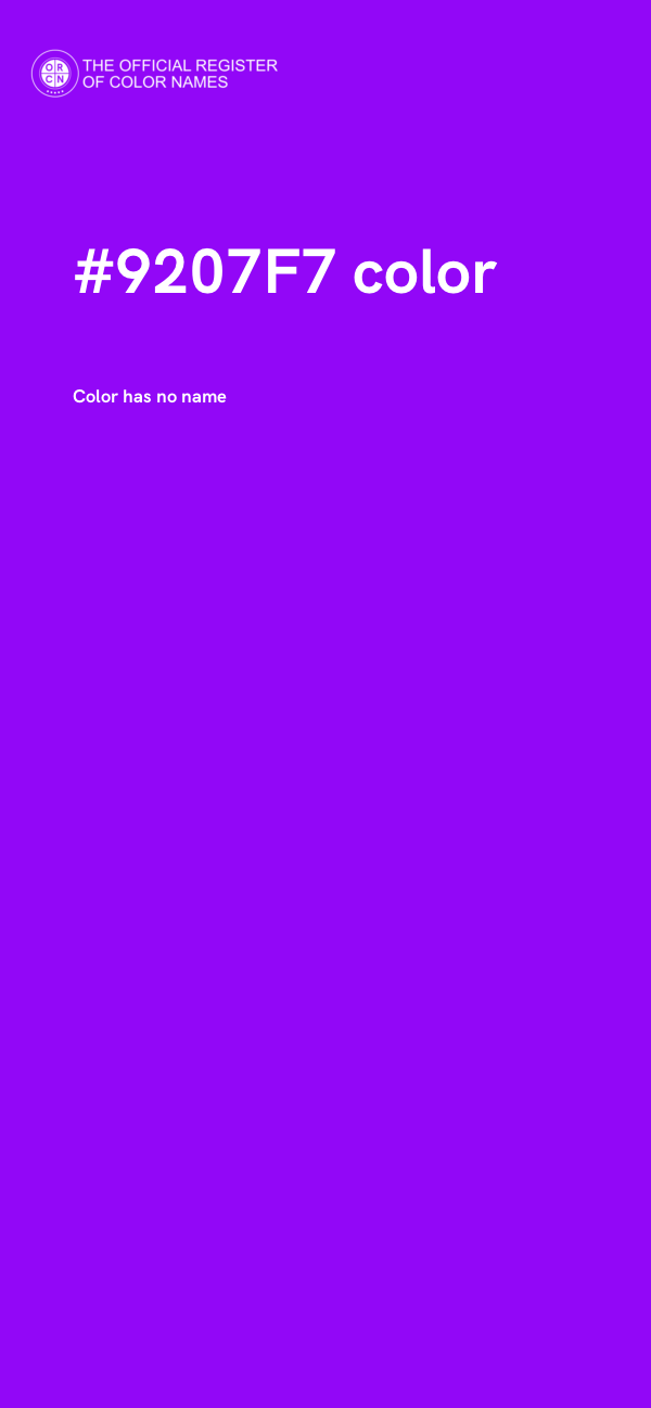 #9207F7 color image