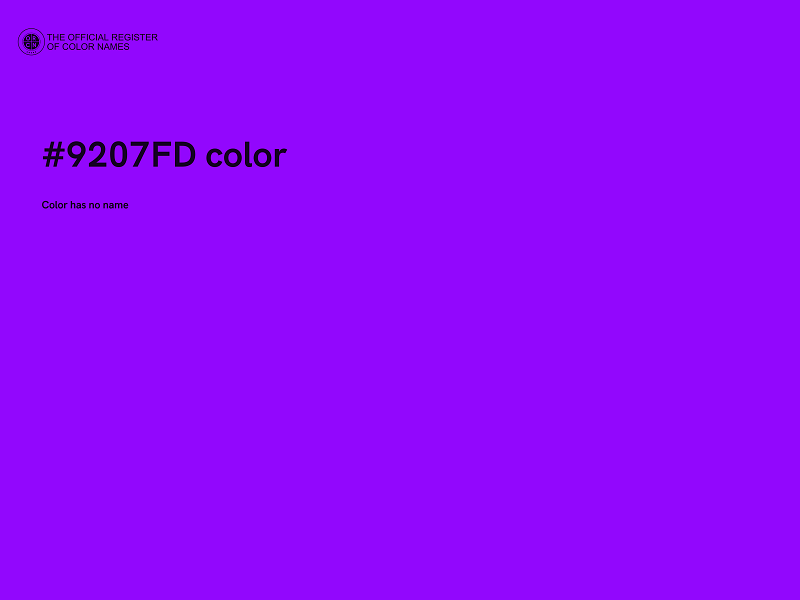 #9207FD color image