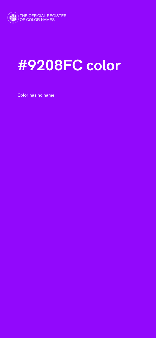 #9208FC color image