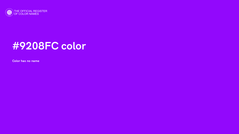 #9208FC color image