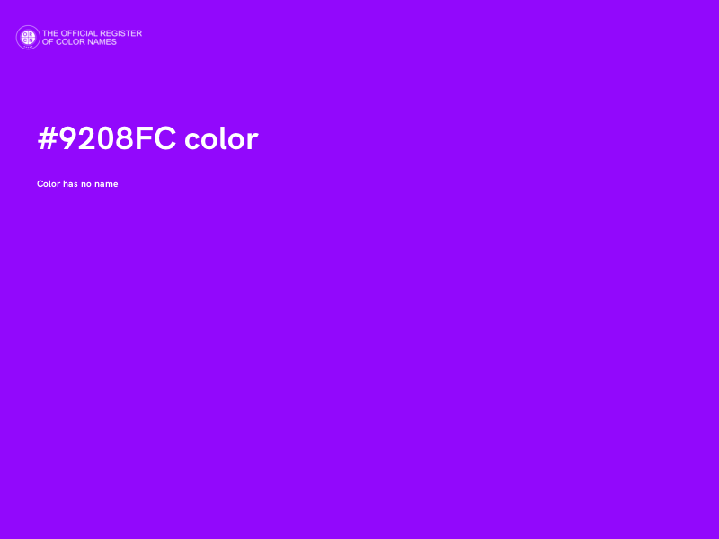 #9208FC color image