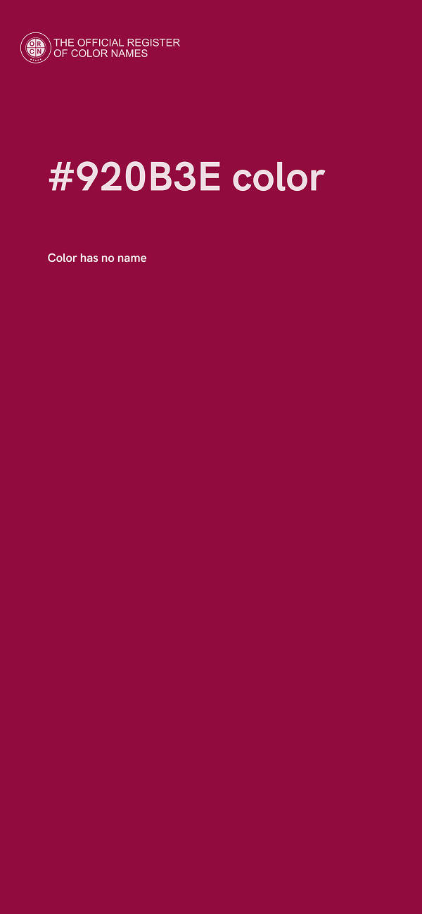 #920B3E color image