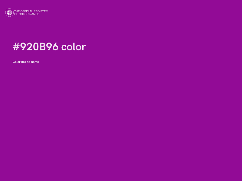 #920B96 color image