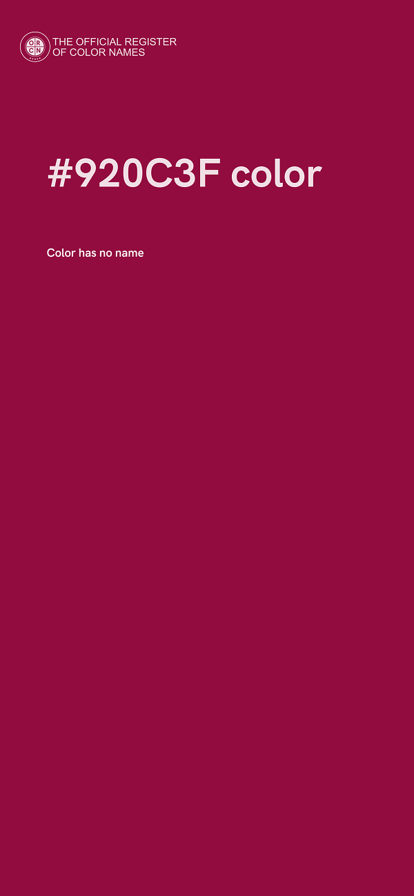 #920C3F color image