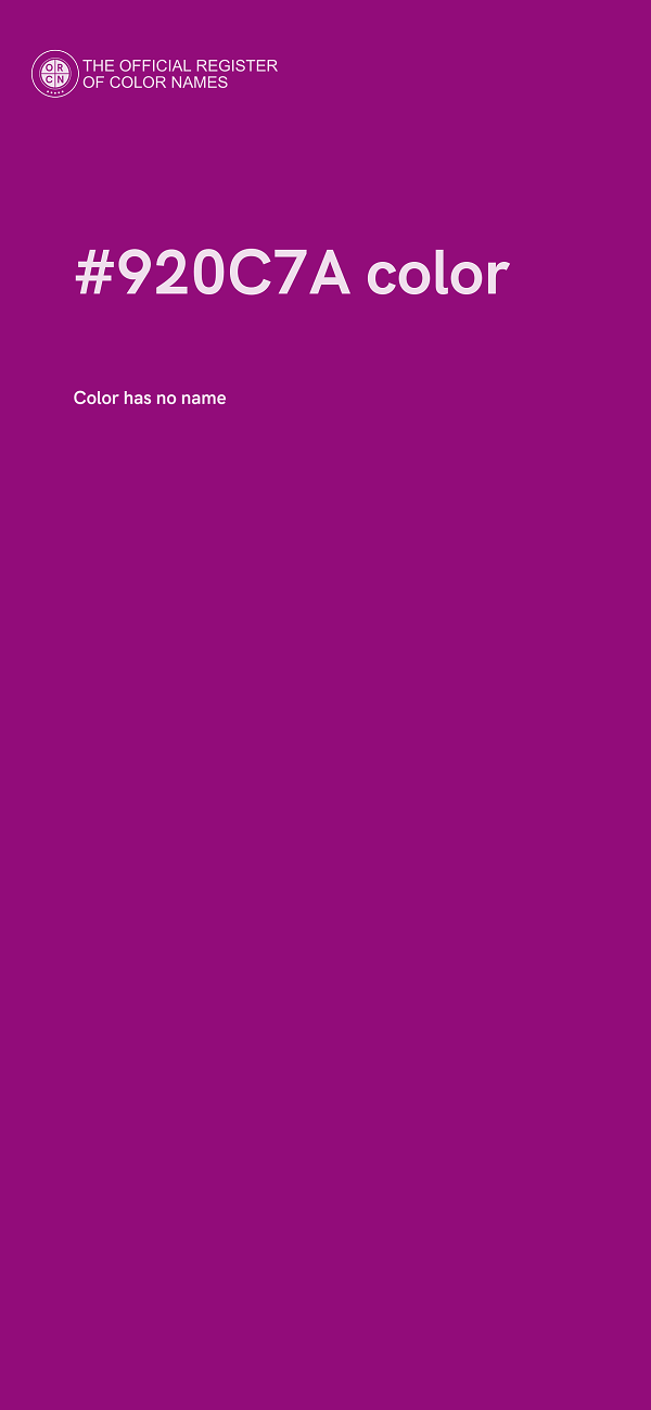 #920C7A color image