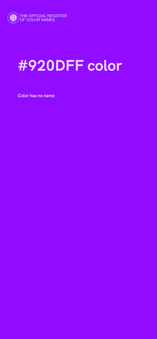 #920DFF color image