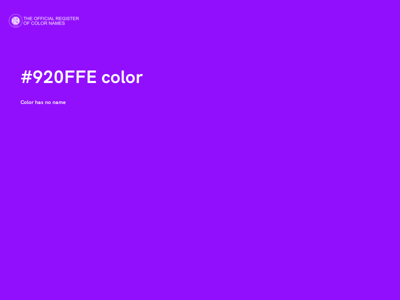 #920FFE color image