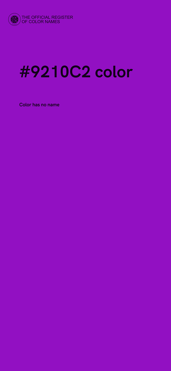 #9210C2 color image