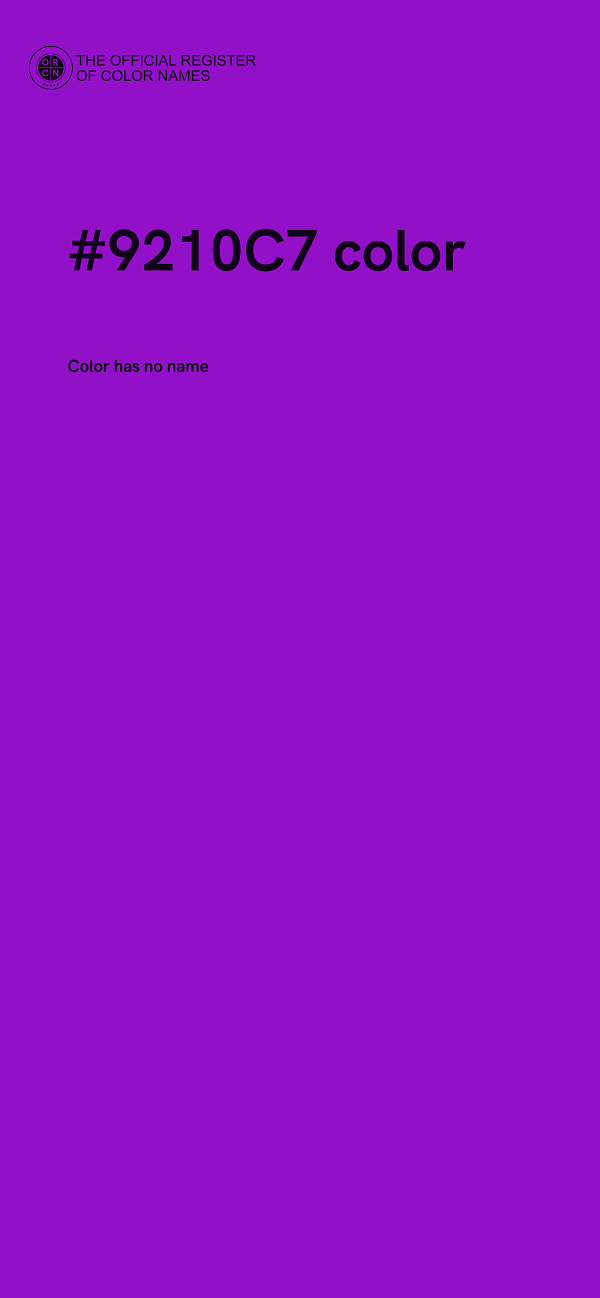 #9210C7 color image