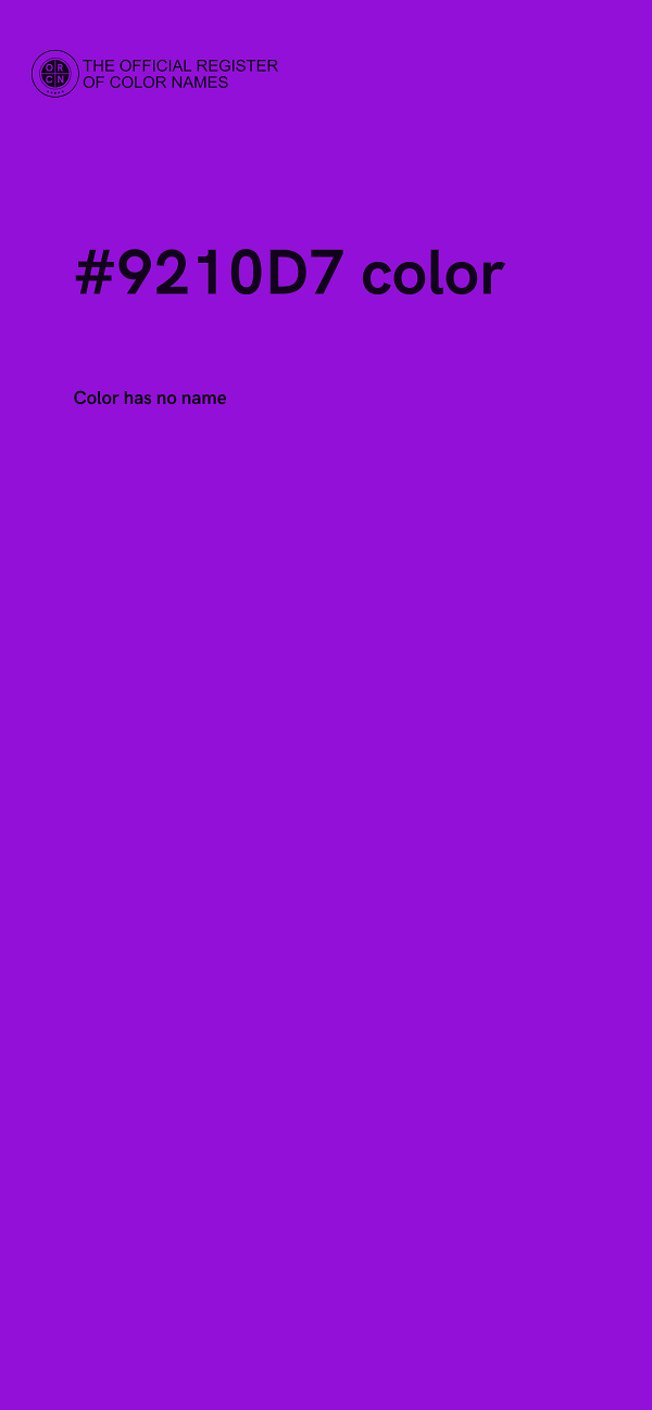 #9210D7 color image