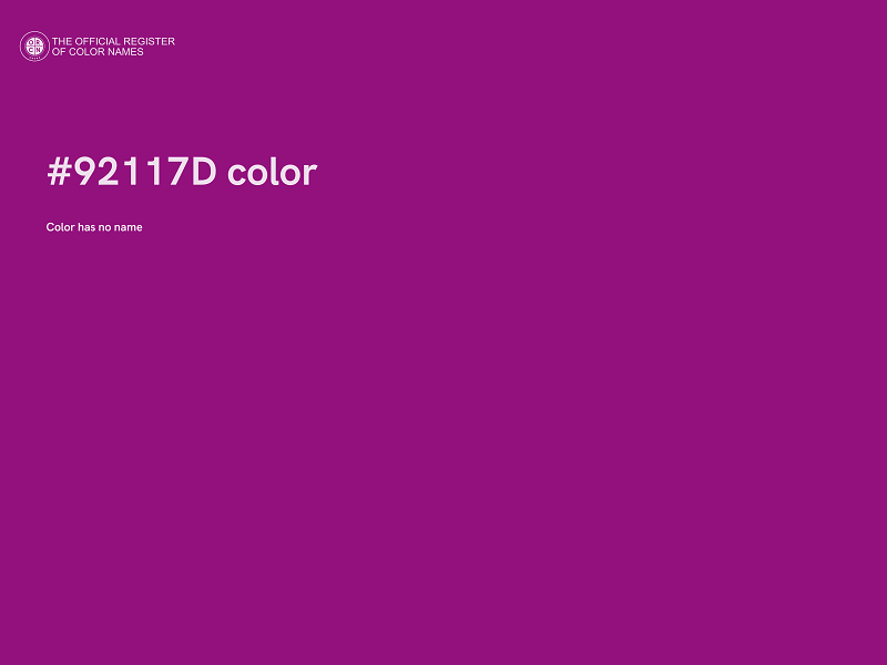#92117D color image