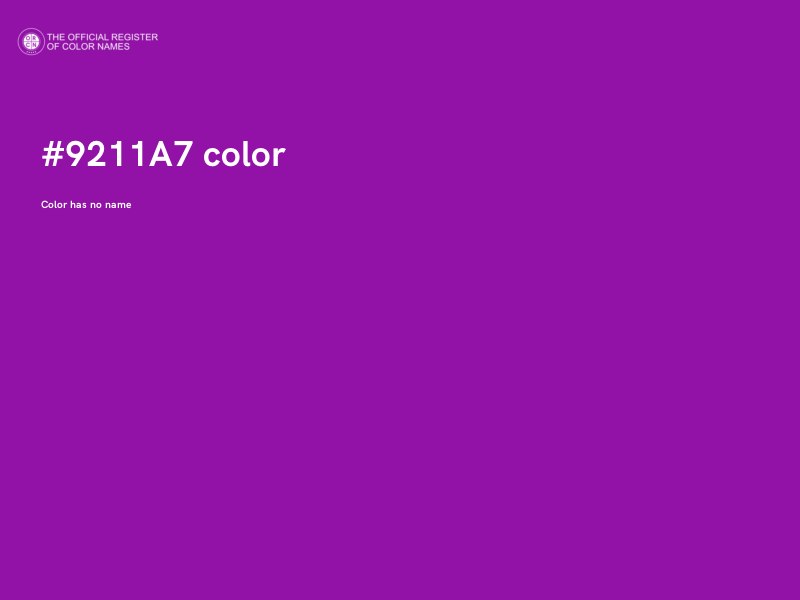 #9211A7 color image