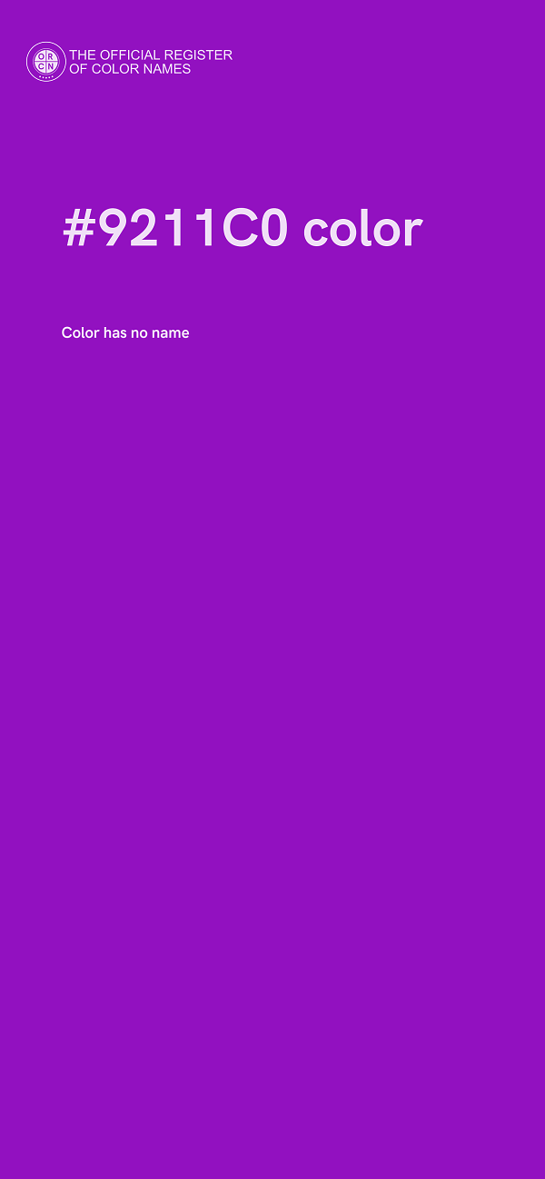 #9211C0 color image