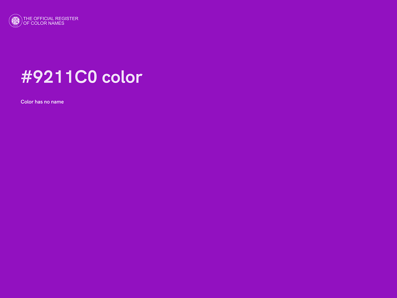 #9211C0 color image