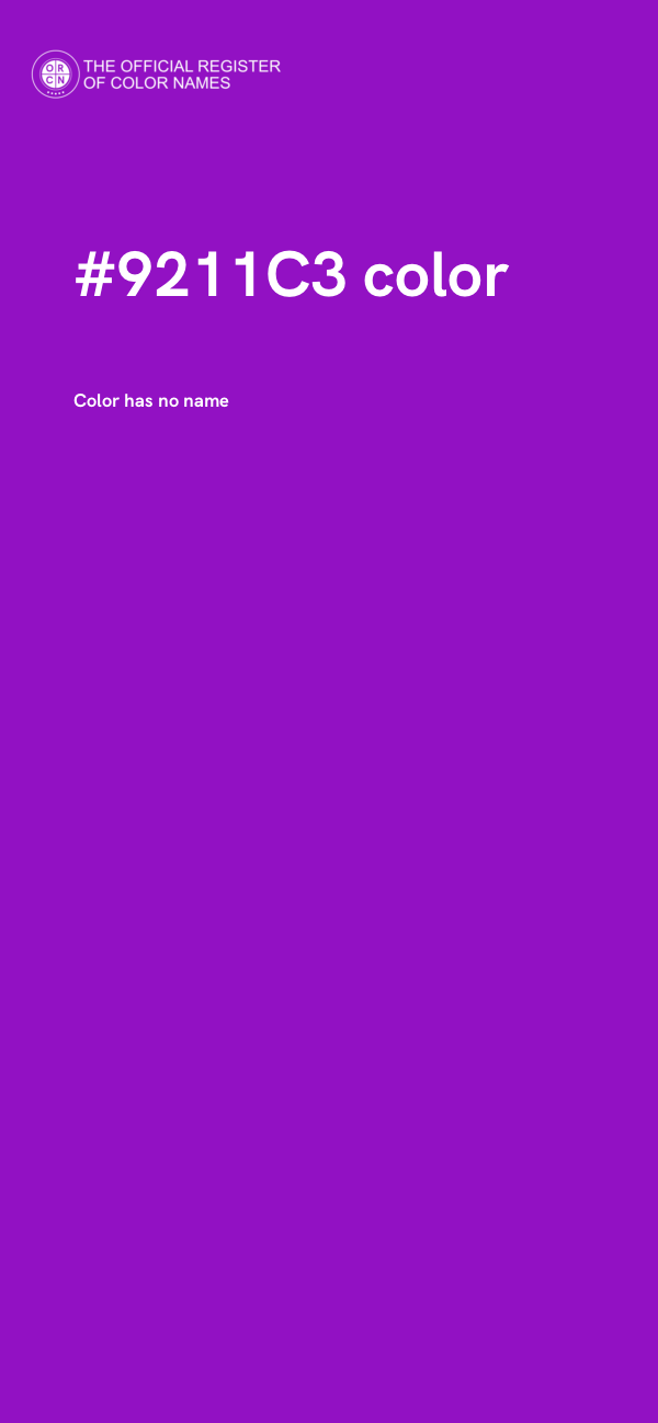 #9211C3 color image