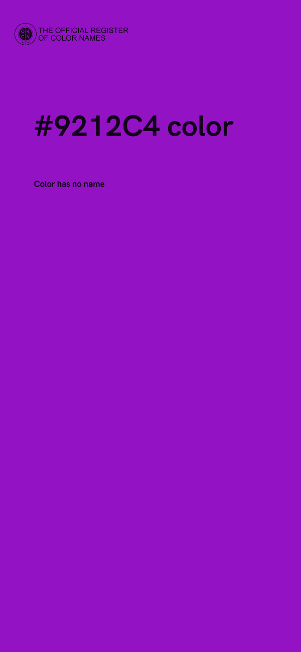 #9212C4 color image