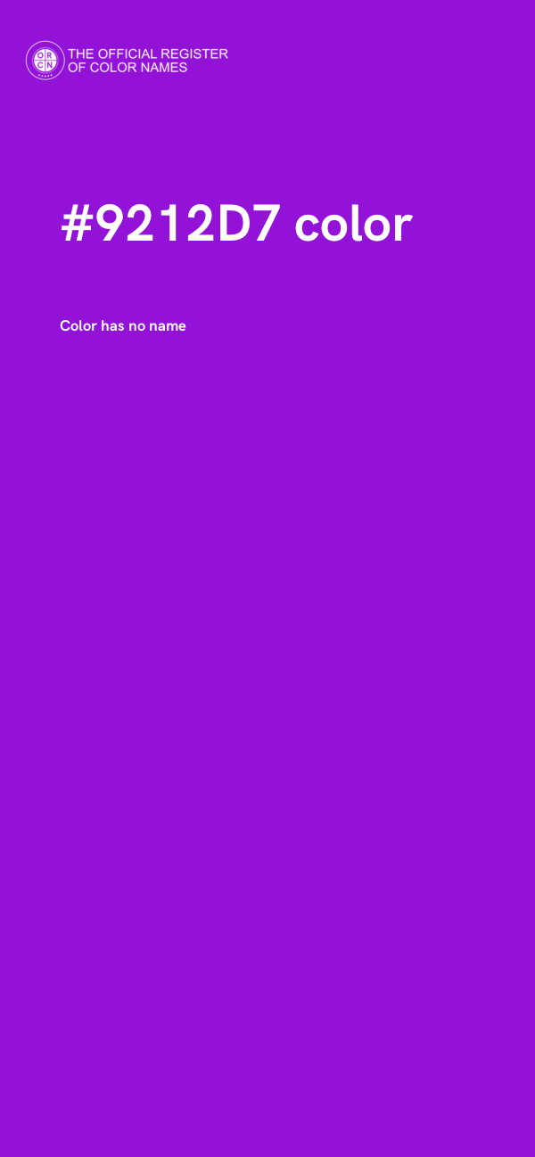 #9212D7 color image