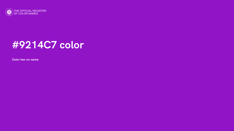#9214C7 color image