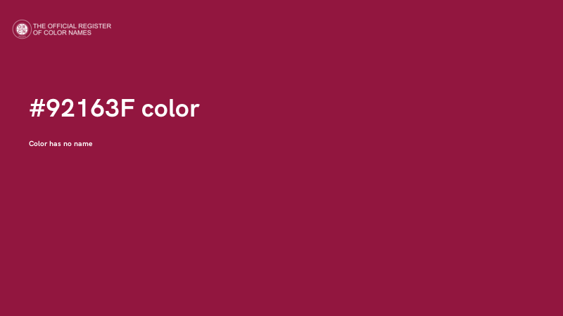 #92163F color image