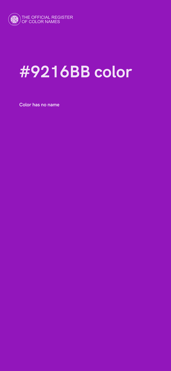 #9216BB color image
