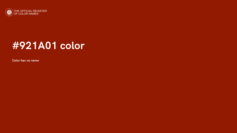 #921A01 color image