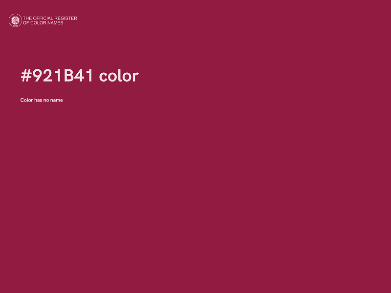 #921B41 color image