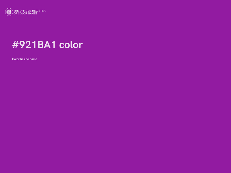 #921BA1 color image