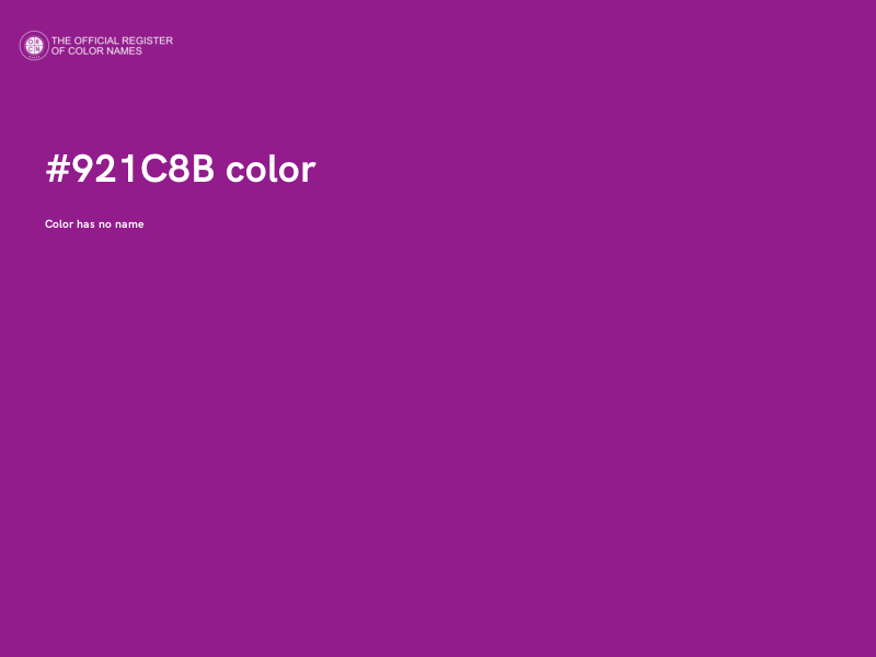 #921C8B color image