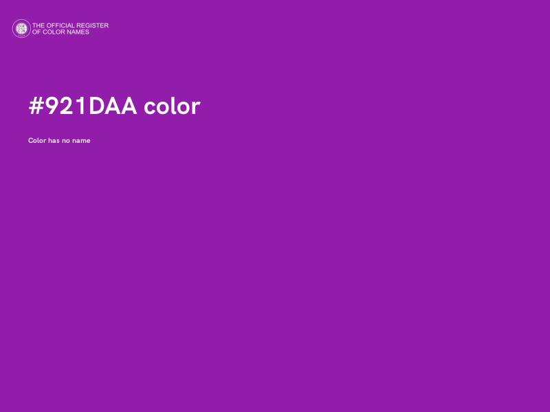 #921DAA color image