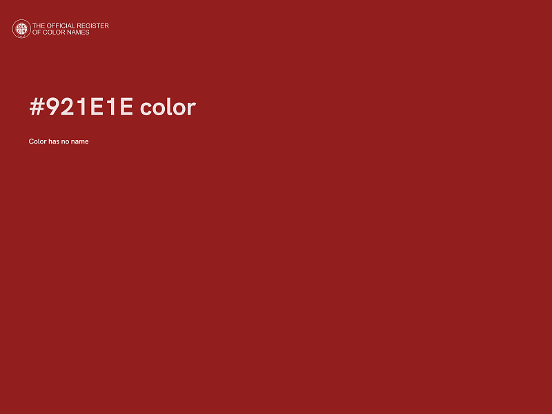#921E1E color image