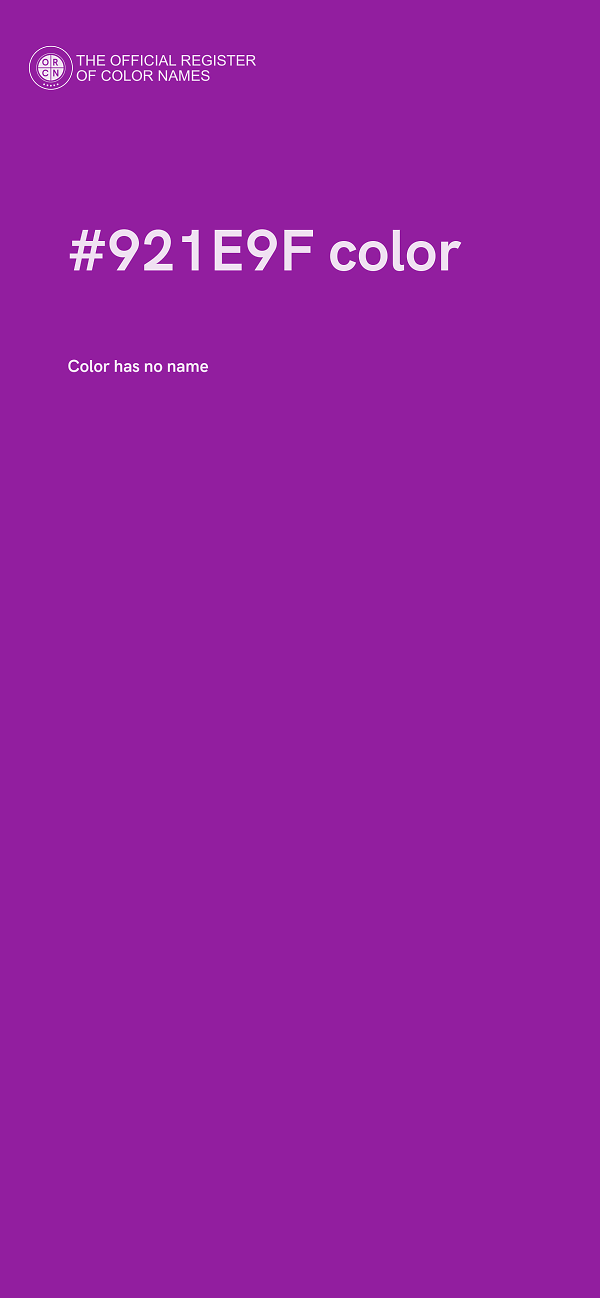 #921E9F color image