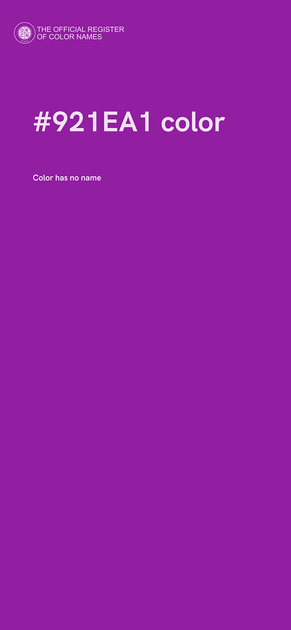 #921EA1 color image