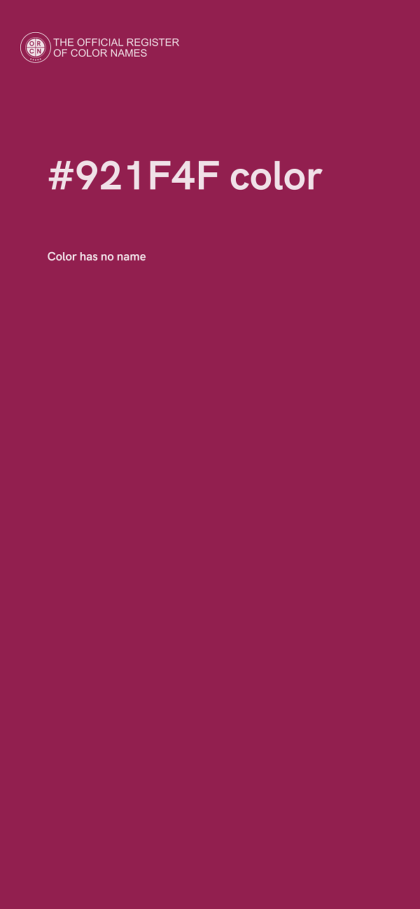 #921F4F color image