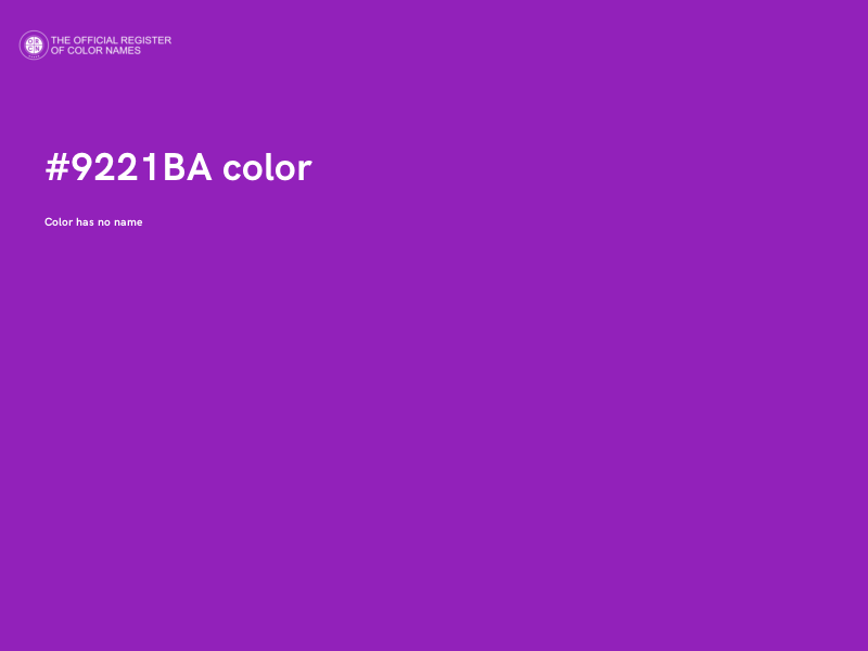 #9221BA color image