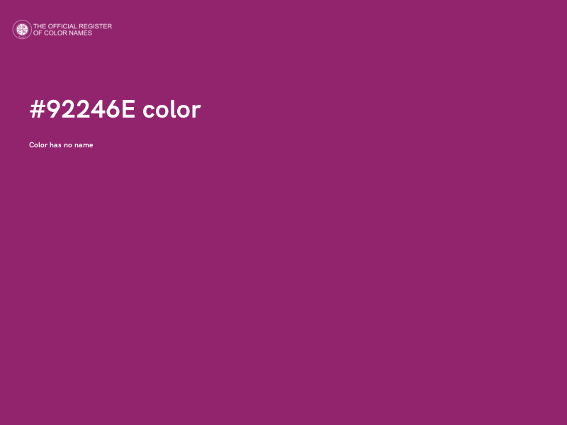 #92246E color image