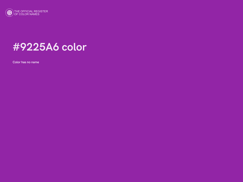 #9225A6 color image