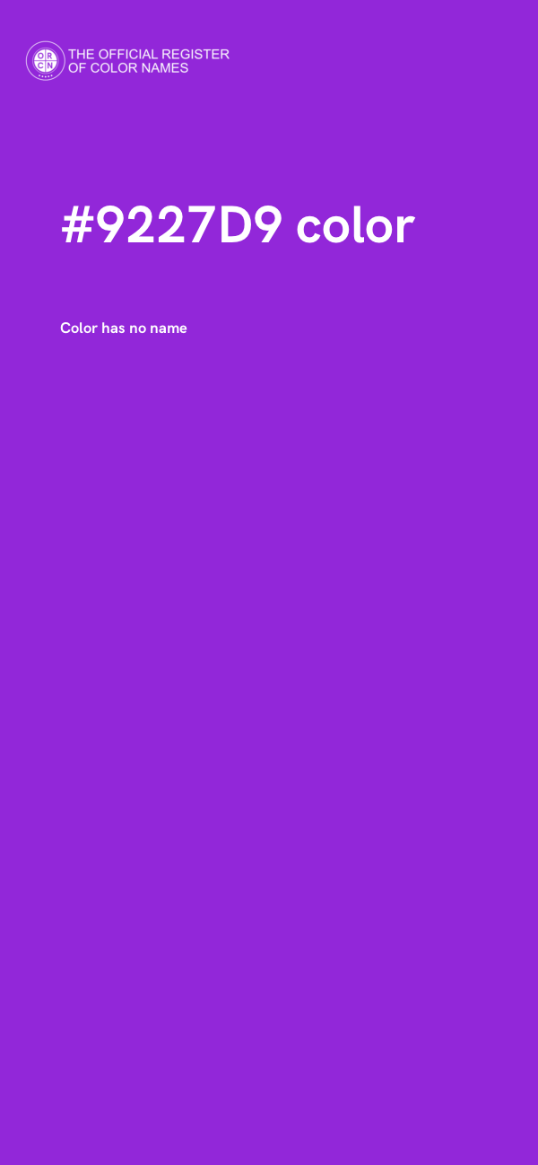 #9227D9 color image