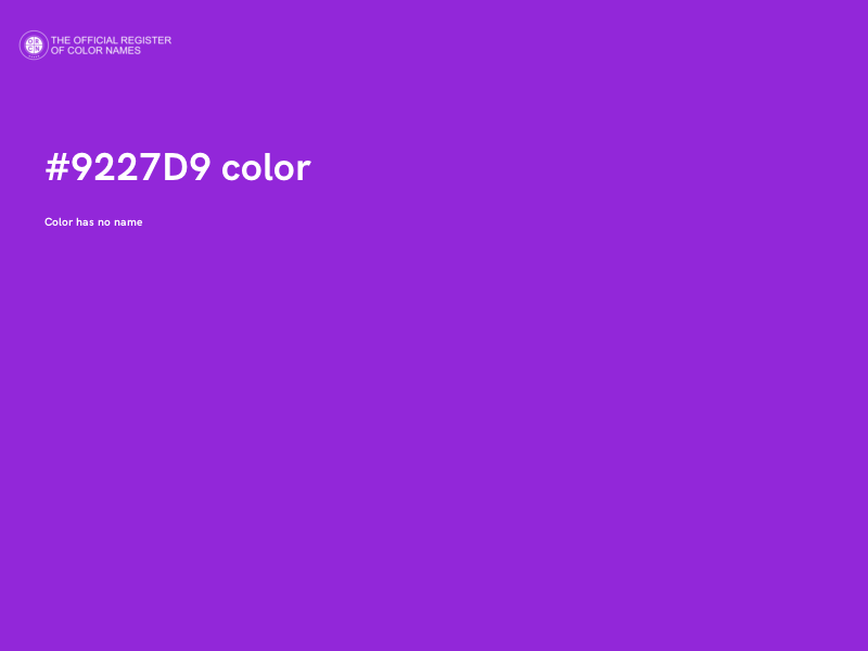 #9227D9 color image