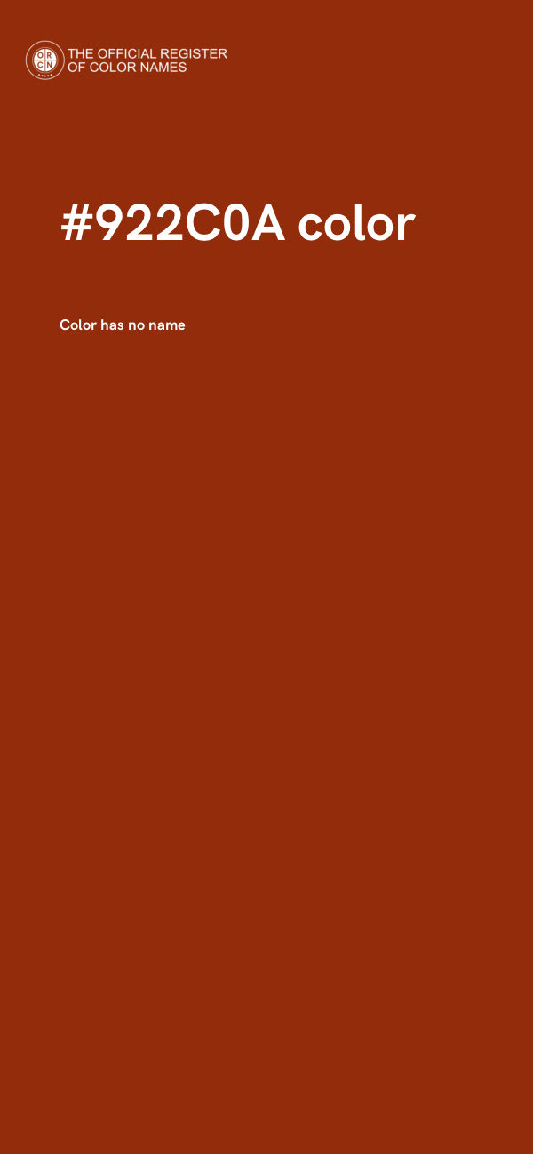 #922C0A color image
