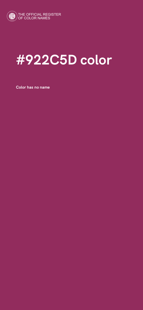 #922C5D color image