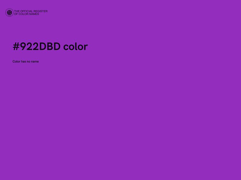 #922DBD color image