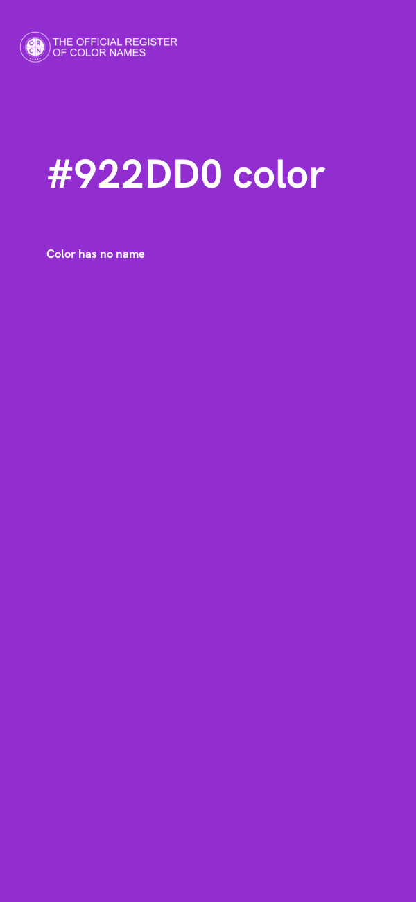 #922DD0 color image
