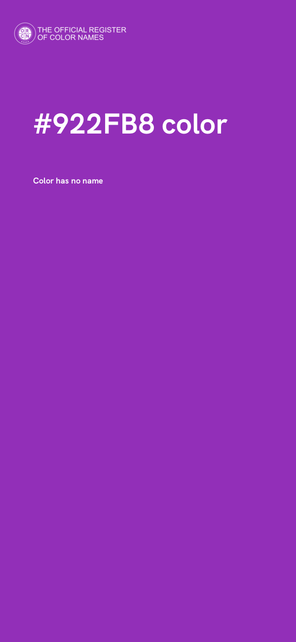 #922FB8 color image
