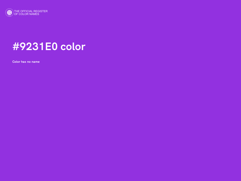 #9231E0 color image