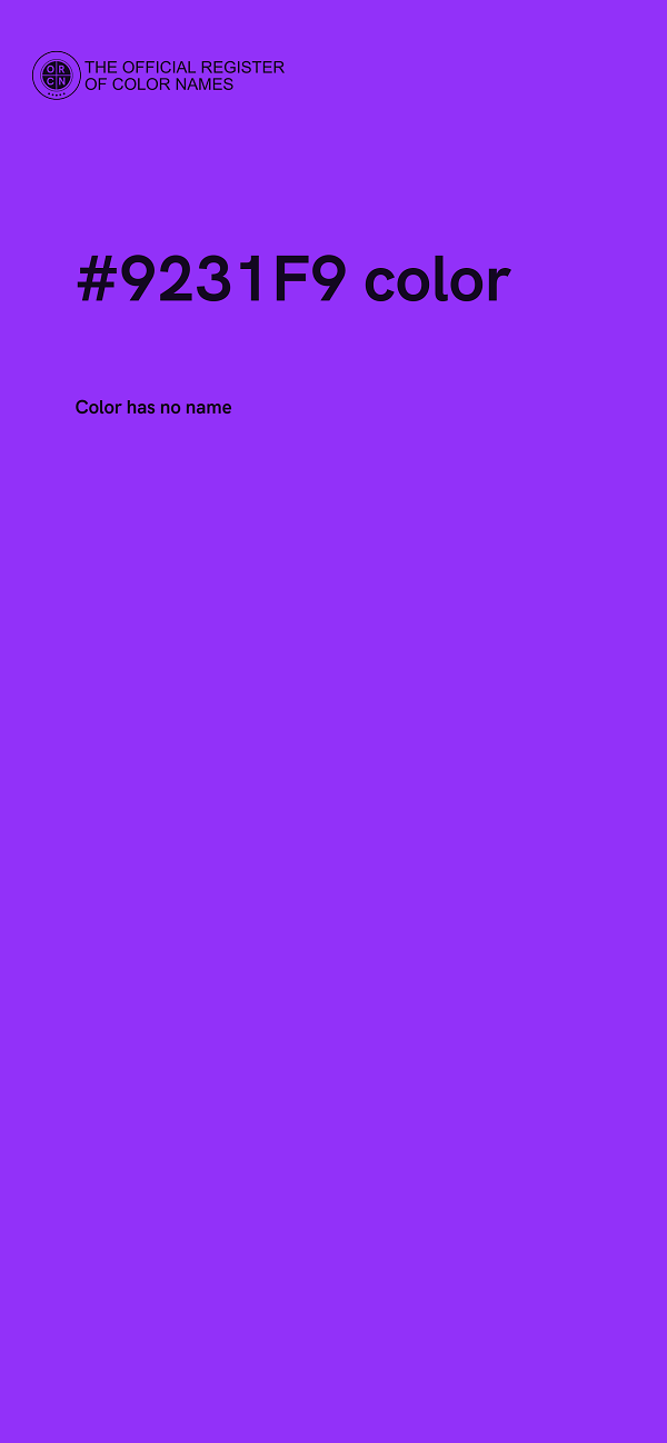 #9231F9 color image