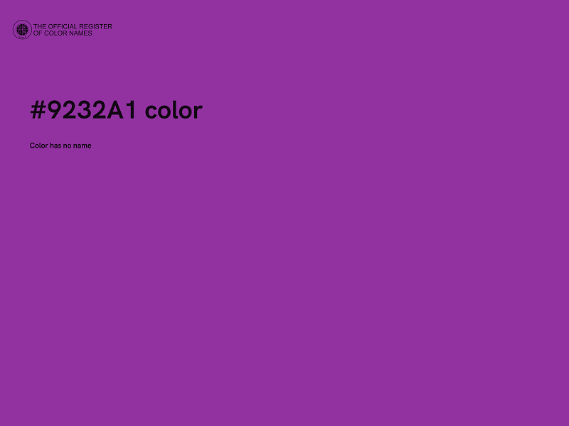 #9232A1 color image